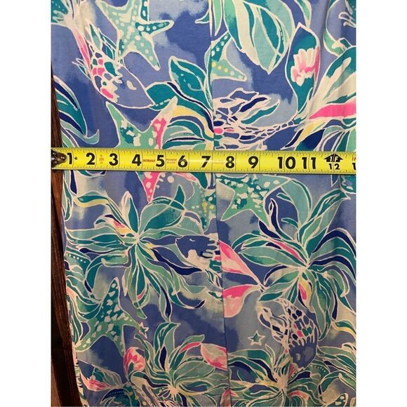 Lilly Pulitzer Laurana Bennet Blue Celestial Seas Off The Shoulder Dress Size XX - Picture 5 of 8